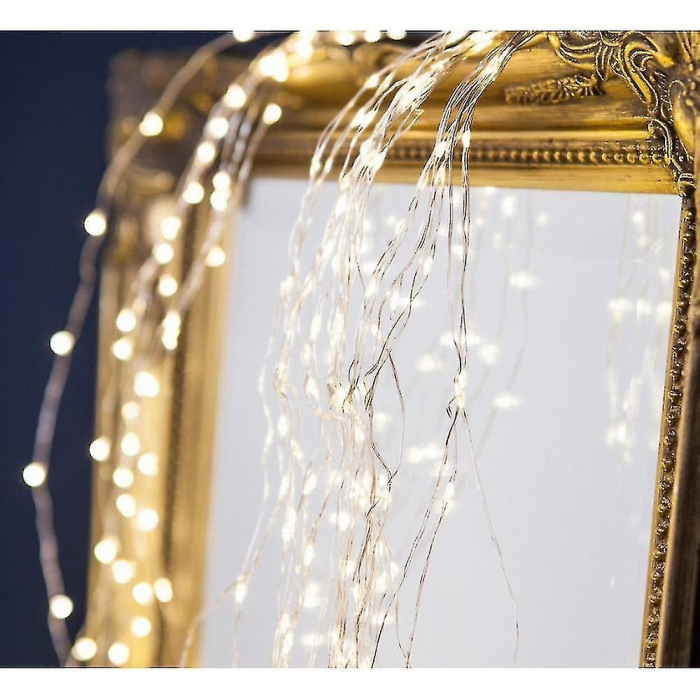 Instalatie Craciun Tip Turturi, IP44, 25 m, 715 Led-uri, Alb rece, 8 jocuri de lumini, Telecomanda inclusa, Interconectabila, Prelungitor 5 m inclus, Fir Cupru, Flippy, Interior/Exterior [9]