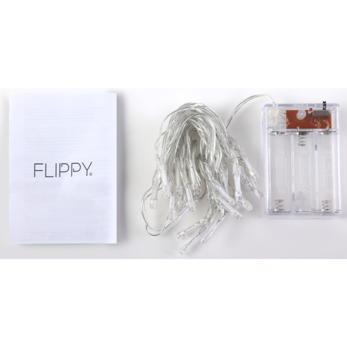 Instalatie de Craciun cu Baterii Tip Liniar, 2 jocuri de lumini, Fir Transparent 1 m 10 LED -uri, Alb Rece [5]