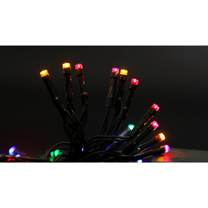 Instalatie de Craciun cu Baterii Tip Liniar, 2 jocuri de lumini, Fir Verde 3 m 30 LED -uri, Multicolor [7]