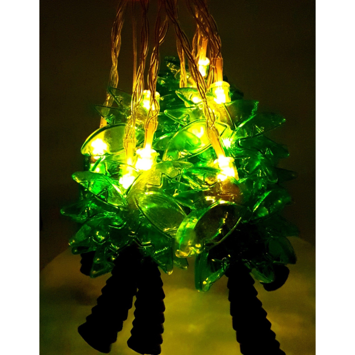 Instalatie de Craciun cu Baterii Tip Sir 1.5 m LED -uri Palmier Alb Cald [5]