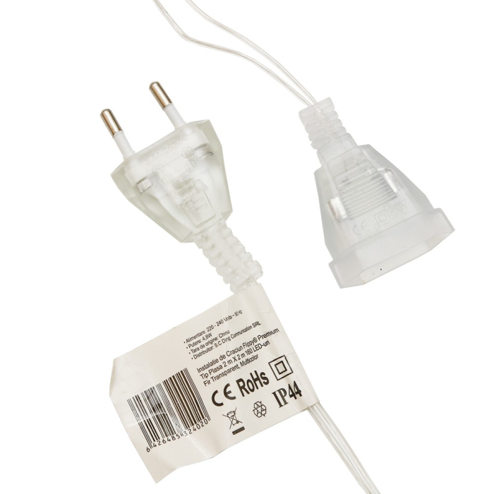 Instalatie de Craciun, Flippy®, Tip Plasa, 2 x 2 m, 160 LED-uri, Interconectabila, Multicolor [6]