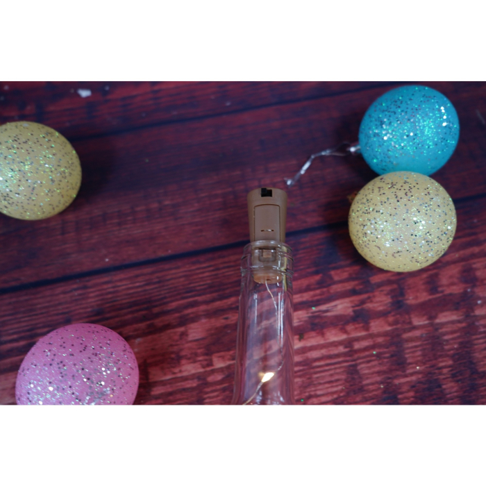 Instalatie de Craciun, Liniara, 2 m, Baterii, 20 LED-uri, Alb Cald, Fir Cupru, Interior/Exterior, Flippy [5]