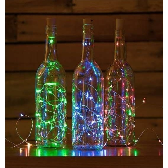 Instalatie de Craciun, Liniara, 3 m, Baterii, 30 LED-uri, 2 Jocuri de Lumini, Fir Cupru, Multicolor [7]