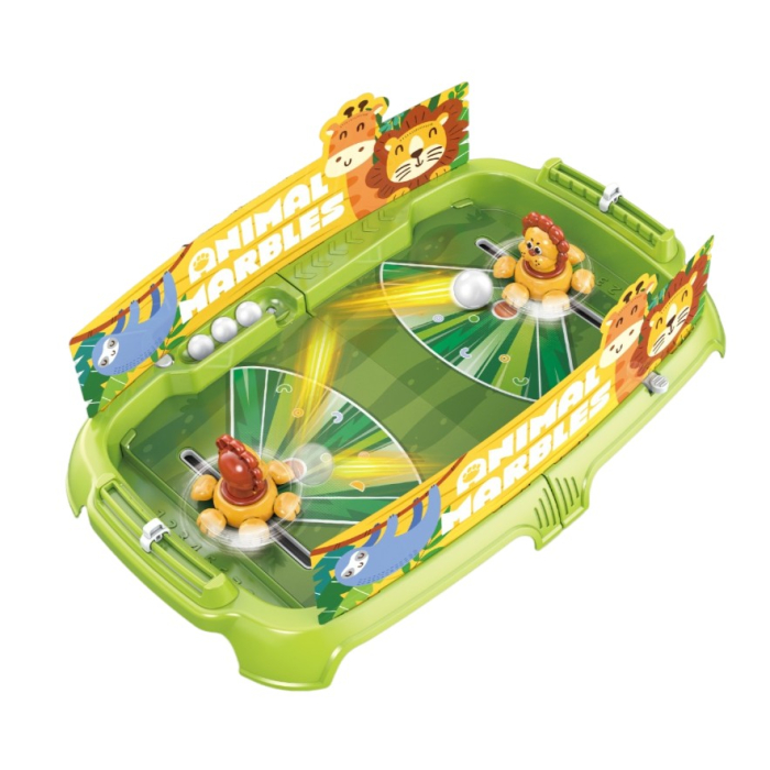 Joc de Masa Interactiv Lion Battle pentru Copii, Flippy, 4 Mingi, Tabela Scor, 40.7x27x14 cm, Verde [1]