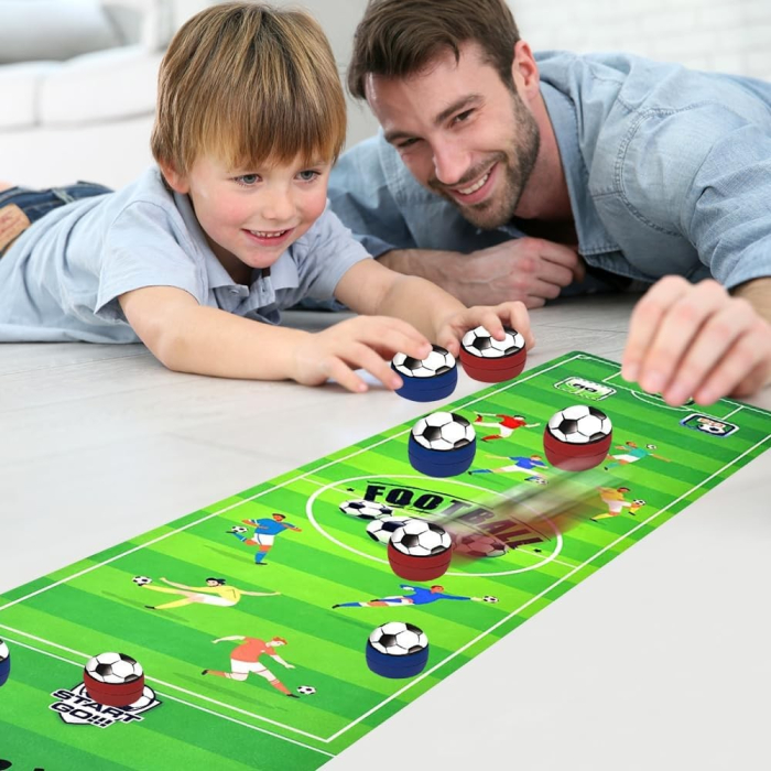 Joc Interactiv, Flippy, Covor de Fotbal 90 x 20 cm, 1-4 Jucatori, +5 Ani, 6 Mingi Incluse, Verde [5]