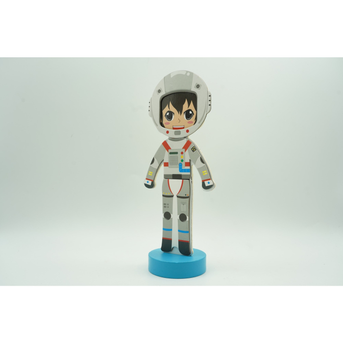 Joc magnetic dress, papusa magnetica cu multiple haine, 26 de piese, pentru copii, +3 ani, multicolor [5]