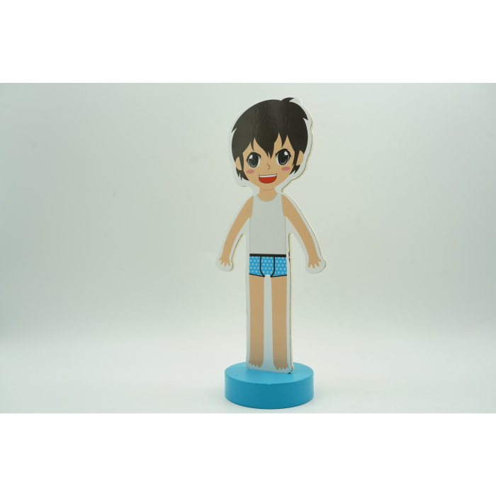 Joc magnetic dress, papusa magnetica cu multiple haine, 26 de piese, pentru copii, +3 ani, multicolor [4]