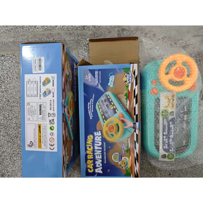 Joc Simulator de Condus, Flippy, 3-6 Ani, Volan Interactiv, Efecte Sonore, din ABS, USB Inclus, Verde [2]