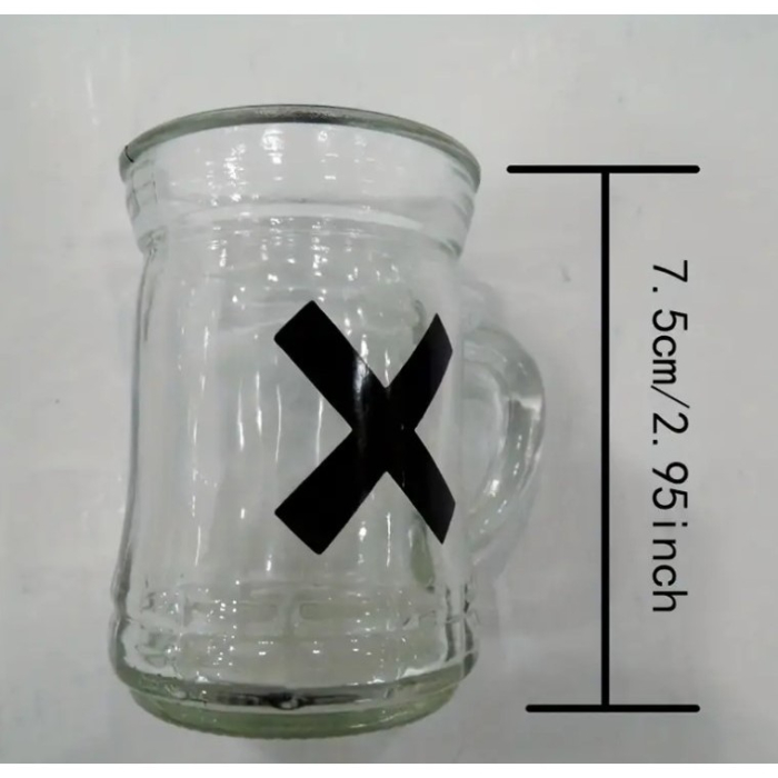 Joc X si O Flippy, cu Mini Halbe din Sticla, 25 x 25 cm, pentru Petreceri, Decor, Cadouri, Transparent [7]