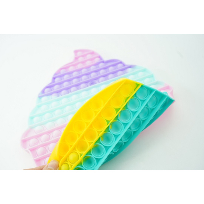 Jucarie antistres din silicon Flippy®, Pop it Now and Flip It, Briosa, urias, Multicolor [6]