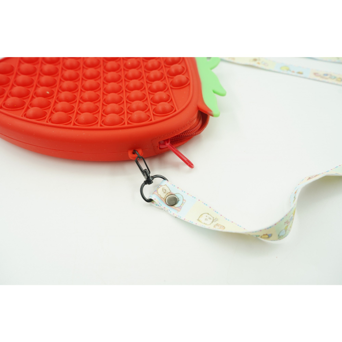 Jucarie Antistres din silicon Flippy, Pop It Now And Flip It, Capsuna, Rosu [4]