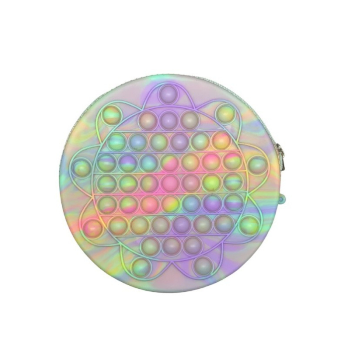 Jucarie antistres din silicon, Flippy, Pop It Now and Flip It, Geanta de umar, Floarea soarelui, Macarons [2]