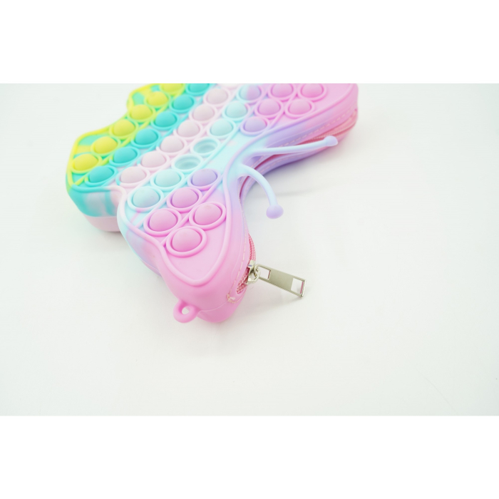 Jucarie antistres din silicon, Flippy, Pop It Now and Flip It, Geanta mica, Fluturas, Macarons [3]