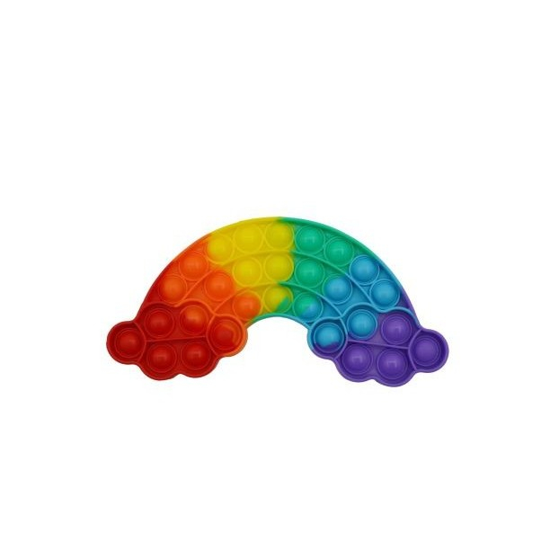 Jucarie antistres din silicon, Pop it Now and Flip It, Curcubeu, Multicolor [1]