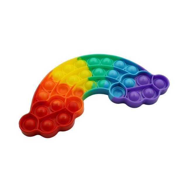 Jucarie antistres din silicon, Pop it Now and Flip It, Curcubeu, Multicolor [4]