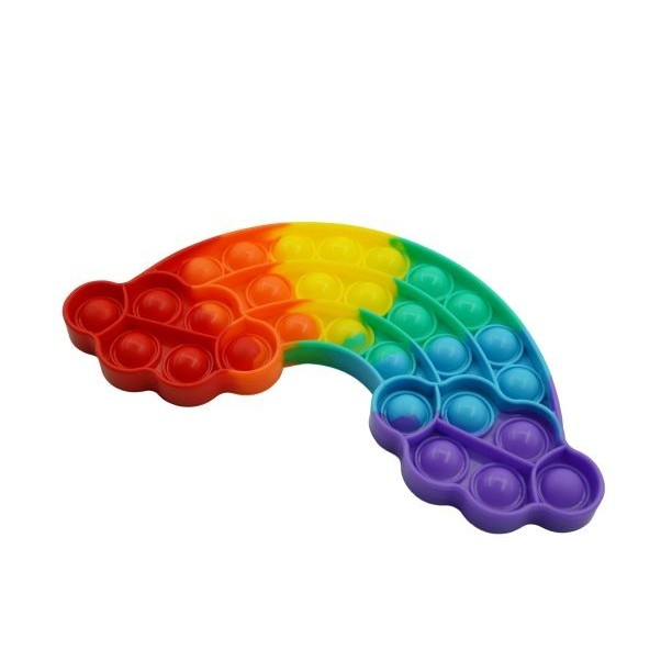 Jucarie antistres din silicon, Pop it Now and Flip It, Curcubeu, Multicolor [3]