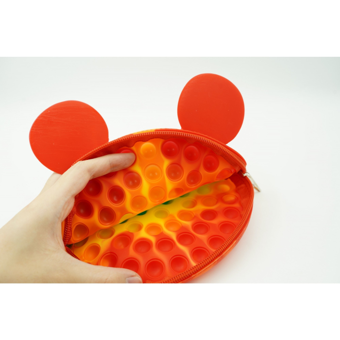 Jucarie antistres din silicon, Pop it Now and Flip It, Flippy, Geanta, Model 1, Multicolor [6]