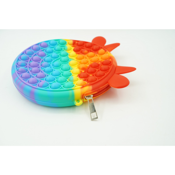 Jucarie antistres din silicon, Pop it Now and Flip It, Flippy, Geanta, Model 4, Multicolor [3]
