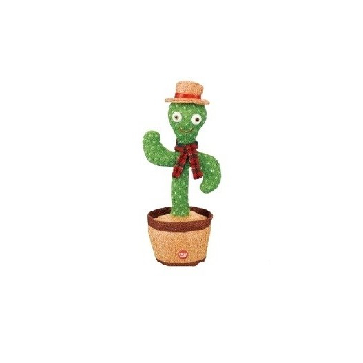 Jucarie Cactus dansator cu acumulator, Imita, Canta, Danseaza, Palarie si fular incluse [3]