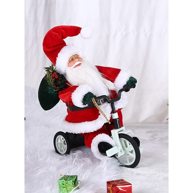 Jucarie decorativa, Flippy, Mos Craciun, 36 cm x 16 cm, grosime 23 cm, lana, tesatura de plus, poliester, interior/exterior [2]