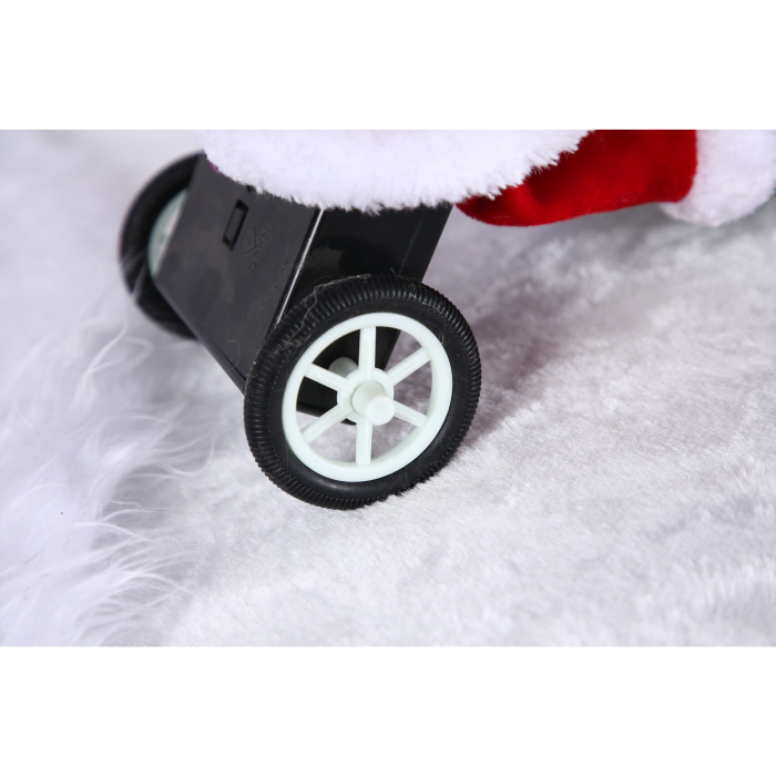 Jucarie decorativa, Flippy, Mos Craciun, 36 cm x 16 cm, grosime 23 cm, lana, tesatura de plus, poliester, interior/exterior [5]