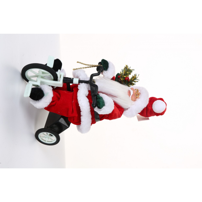 Jucarie decorativa, Flippy, Mos Craciun, 36 cm x 16 cm, grosime 23 cm, lana, tesatura de plus, poliester, interior/exterior [3]