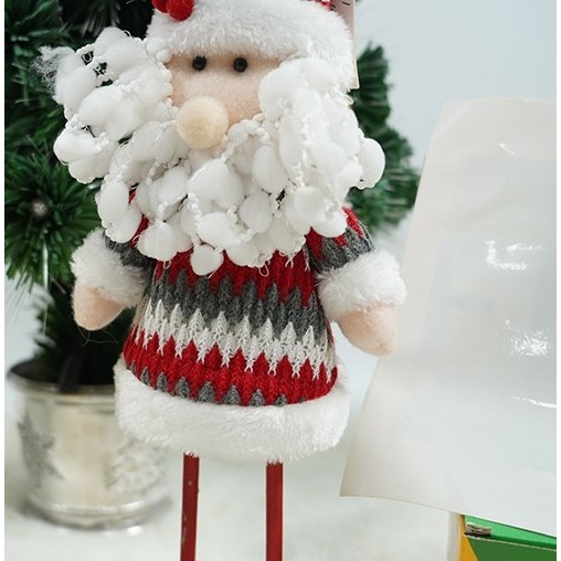Jucarie decorativa, Flippy, Mos Craciun, 50 x 18 cm, lana, tesatura de plus, poliester, interior/exterior [2]