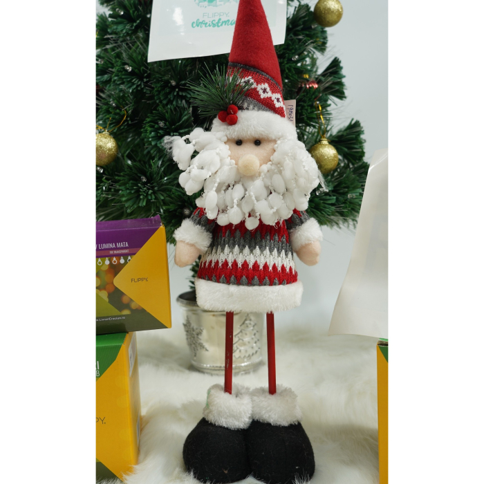 Jucarie decorativa, Flippy, Mos Craciun, 50 x 18 cm, lana, tesatura de plus, poliester, interior/exterior [3]
