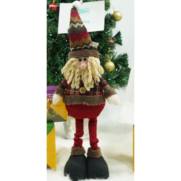 Jucarie decorativa, Flippy, Mos Craciun, 54 x 17 cm, lana, tesatura de plus, poliester, interior/exterior [5]