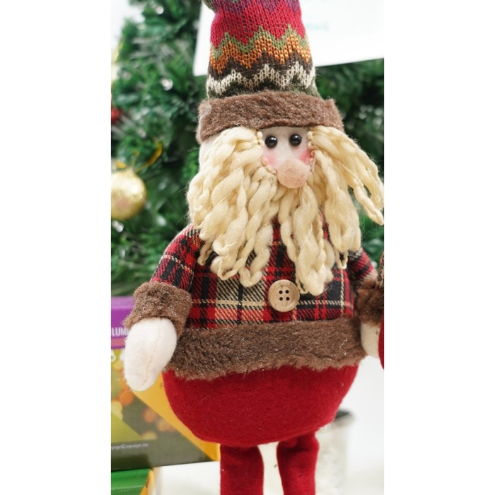 Jucarie decorativa, Flippy, Mos Craciun, 54 x 17 cm, lana, tesatura de plus, poliester, interior/exterior [2]