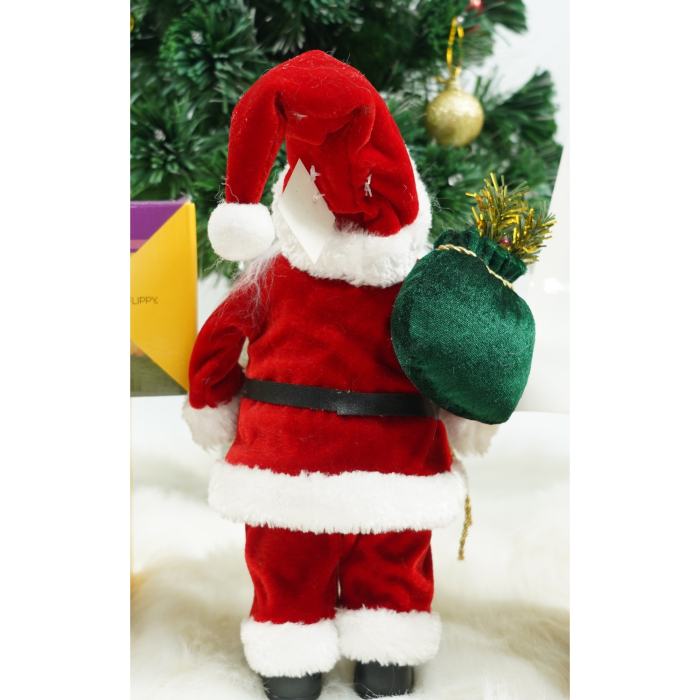 Jucarie decorativa, Flippy, Mos Craciun , standard, lana, tesatura de plus, poliester, 32 cm inaltime, interior/exterior [4]