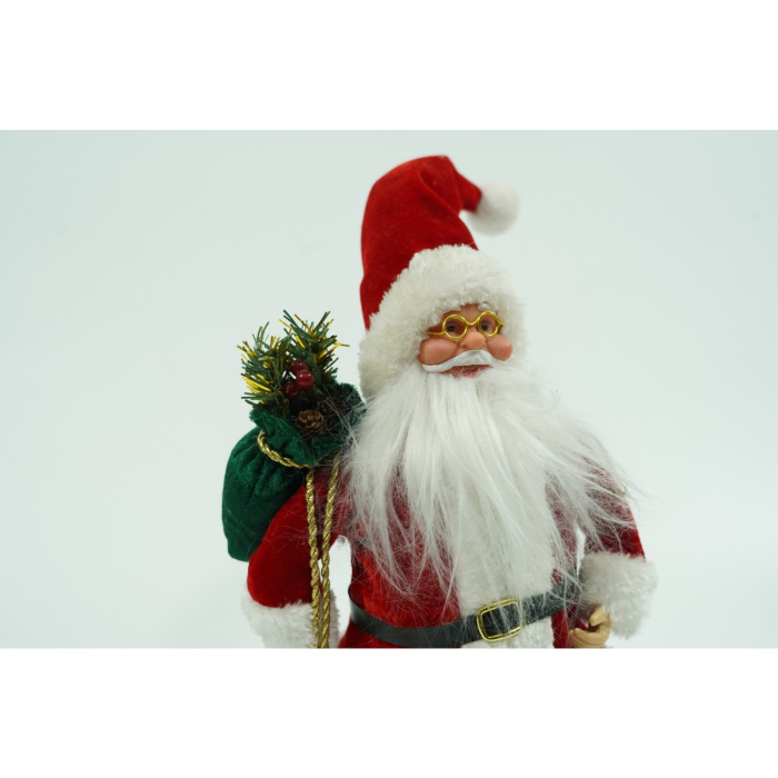Jucarie decorativa, Flippy, Mos Craciun , standard, lana, tesatura de plus, poliester, 32 cm inaltime, interior/exterior [3]