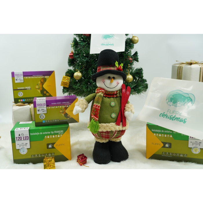 Jucarie decorativa, Flippy, Om de zapada, 45 x 23 cm, lana, tesatura de plus, poliester, interior/exterior [3]