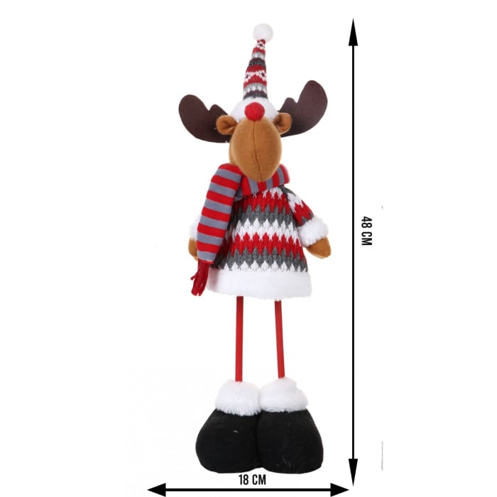 Jucarie decorativa, Flippy, Ren, 48 x 18 cm, lana, tesatura de plus, poliester, interior/exterior [6]