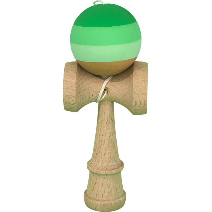 Jucarie Kendama X Originala, Profesionala, Flippy, din Lemn, Rubber Grip, 18 cm, Verde in 3 Culori [1]