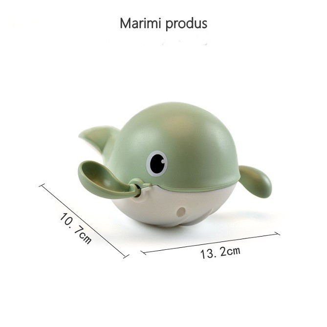 Jucarie pentru baie pentru copii, Flippy, balena verde [3]