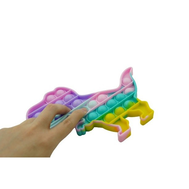 Jucarie Pop it Now &amp; Flip it, Push Bubble Dinozaur Multicolor [4]