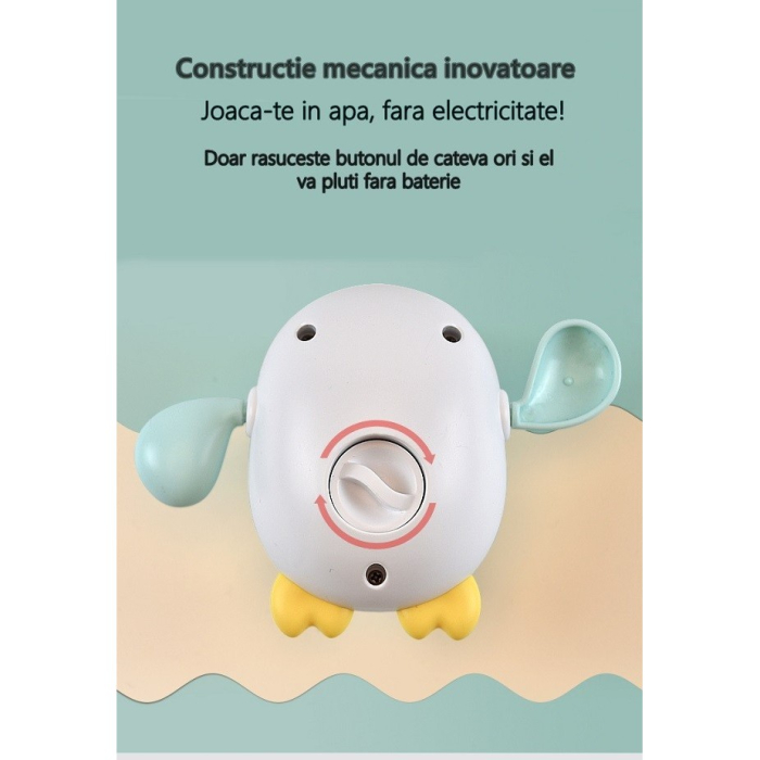 Jucarii de baie pentru copii, Flippy, pinguinul bleu [3]