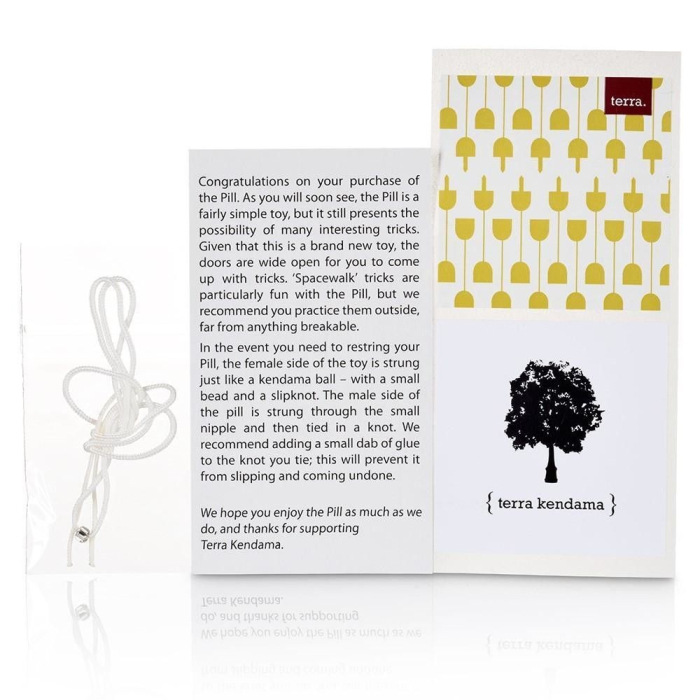 Kendama Terra The Pill Juggling Toy PIL011 Natural Wenge [4]