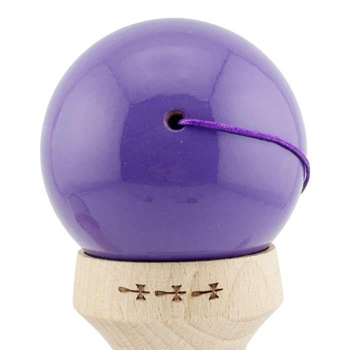 Kendama X Originala RAINBOW, Profesionala, Flippy, Cupe Mari KING SIZE V3, Super Sticky, Gaura in Baza, Rulment Metalic, din lemn 18 cm, Ata 55 cm, Indigo/Maro [9]