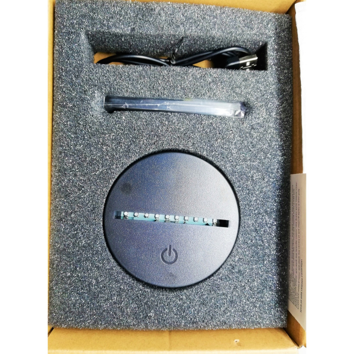 Lampa de Craciun cu Telecomanda si Baterii/USB 3D Model Caciula Mosului Multicolor [10]