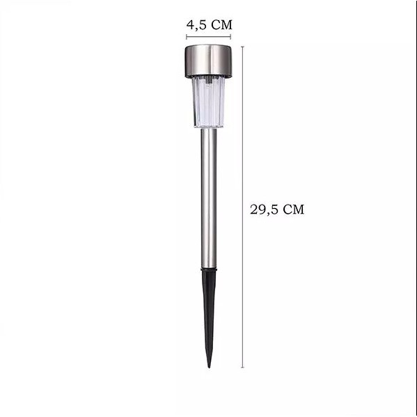 Lampa solara LED de Gradina, Flippy, Set 12 Bucati, Dispersor normal, putere 0.06W, Rezistenta IP 44, Lumina Alba Rece, 29 x 4.5 x 4.5 cm, Argintiu [5]