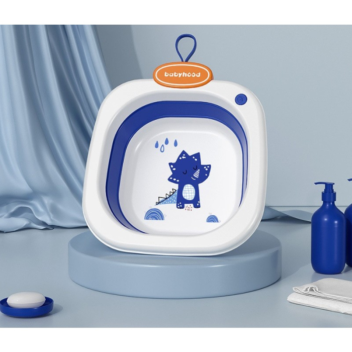 Lavoar Pliabil , pentru Copii 1-8 Ani, Model Animat, din PP+TPE, 32x29x10 cm, Albastru [3]