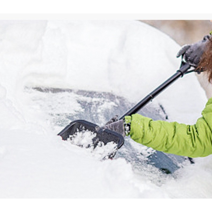 Lopata de Iarna, Flippy, pentru Deszapezire, din ABS si Aliaj de Aluminiu, Maner Detasabil, 96 x 25 x 54 cm, Negru [2]