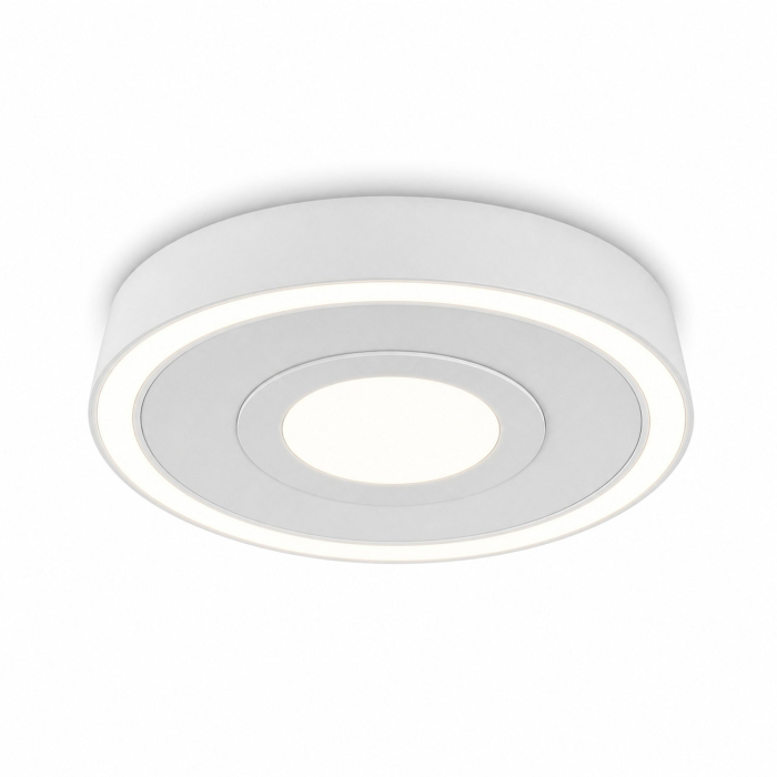 Lustra LED ALAJA, 33W, Diametru 22cm, Lumina Calda/Neutra/Rece, Alb, Metal si Acril [9]