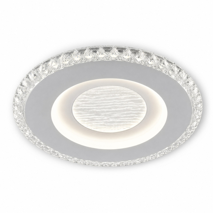 Lustra LED CELUN, 33W, Diametru 21cm, Lumina Calda/Neutra/Rece, Alb, Metal si Acril [9]