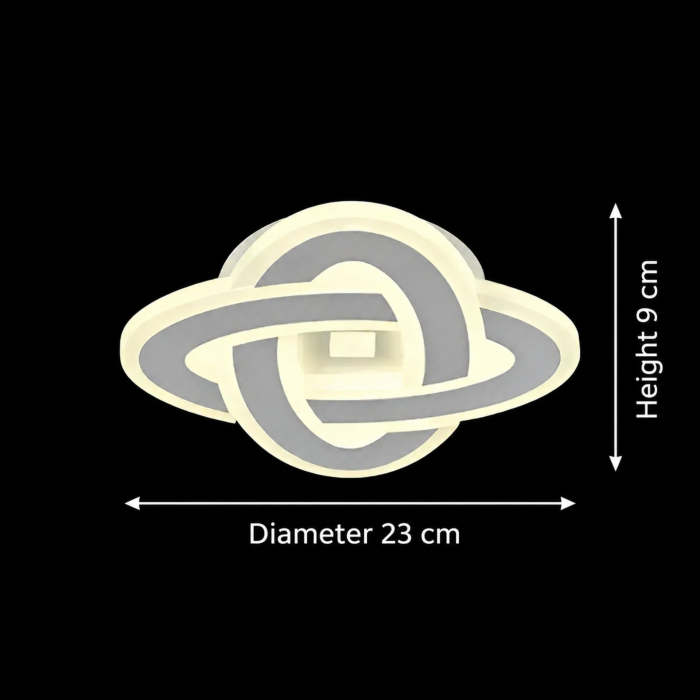 Lustra LED CRINELLA 45W, Diametru 23cm, lumina Rece/Calda/Neutra, Alb [4]