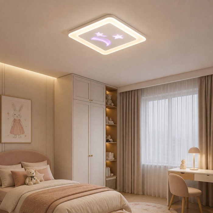 Lustra LED KATHLEEN RGB 25W, lumina Calda/Neutra, Alb [11]