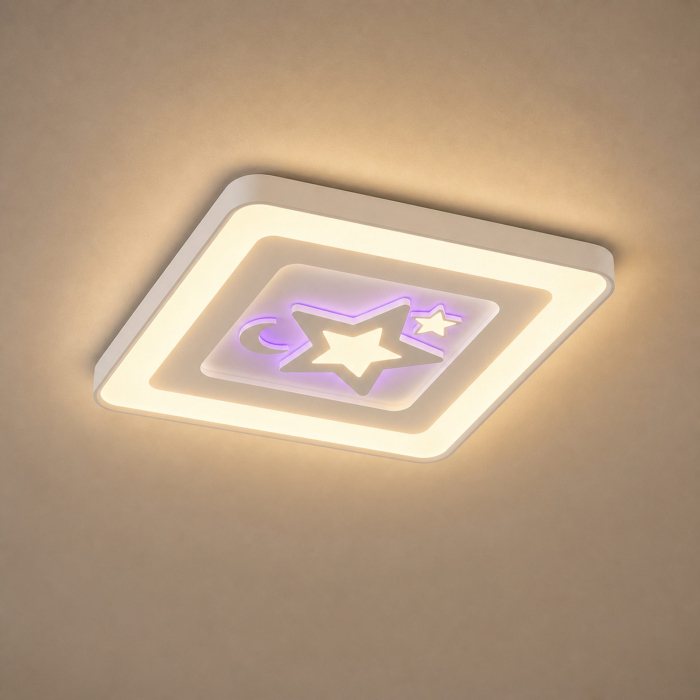 Lustra LED KATHLEEN RGB 25W, lumina Calda/Neutra, Alb [9]