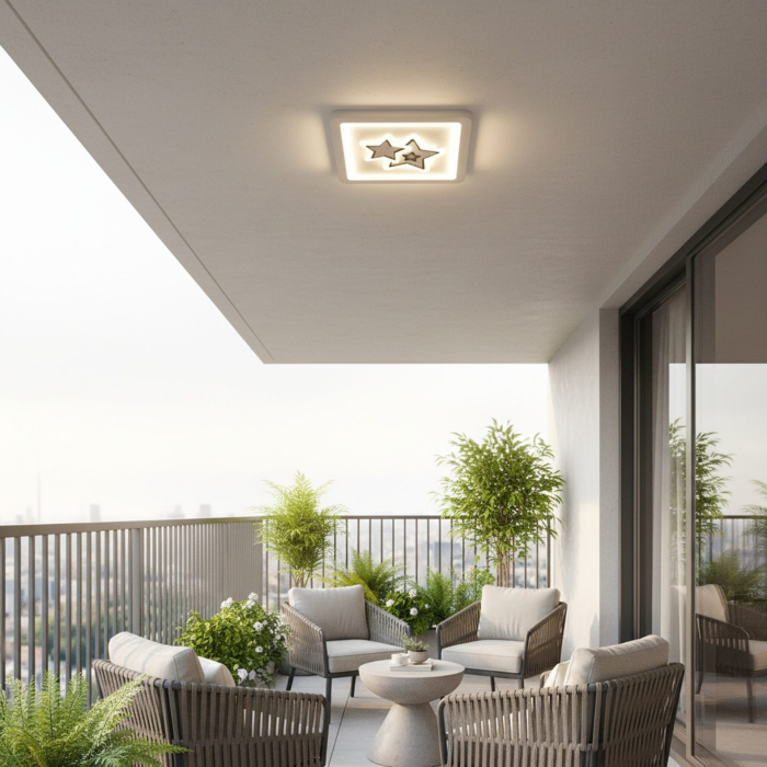 Lustra LED KATHLEEN RGB 25W, lumina Calda/Neutra, Alb [4]